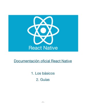 Documentación oficial React Native 1 y 2
