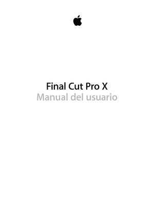 Final Cut Pro X - Manual del usuario