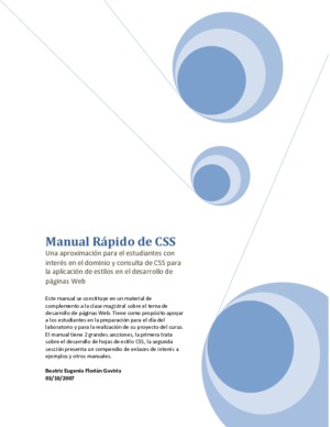 Manual Rápido de CSS