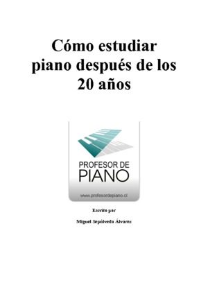 Cómo estudiar piano después de los 20 años