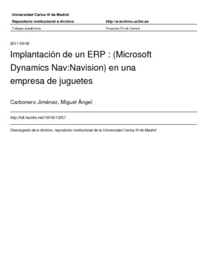 Implantación de un ERP : (Microsoft Dynamics Nav:Navision) en una empresa de juguetes