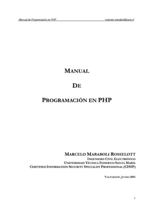 MANUAL DE PROGRAMACIÓN EN PHP