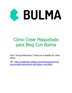 Cómo crear maquetado para blog con Bulma