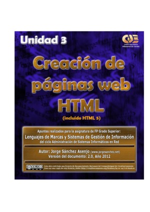 Creación de páginas web HTML