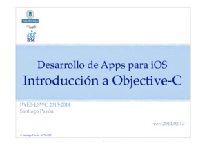 Desarrollo de Apps para iOS - Introducción a Objective-C