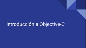 Introducción a Objective-C