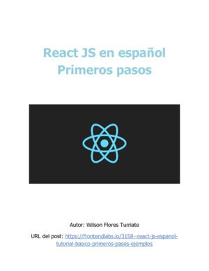 React JS en español Primeros pasos